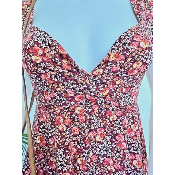 Urban Outfitters Floral Sweetheart Neckline Romper - XS - Picture 4 of 12